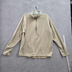 Peckham Men Sweatshirt  L Brown Fleece Cold Weather‎ GEN III ECWCS Midweight
